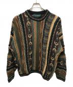 TUNDRAツンドラ）の古着「3Dニット」｜グリーン