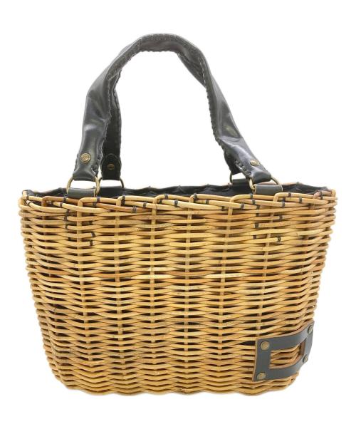 ebagos（エバゴス）ebagos (エバゴス) レザーカゴバッグ ブラウンの古着・服飾アイテム