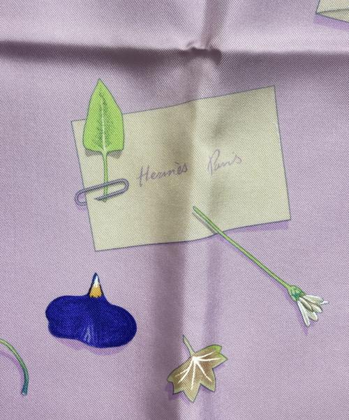 HERMES（エルメス）HERMES (エルメス) カレ90 パープルの古着・服飾アイテム