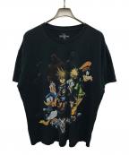 KINGDOM heartsキングダムハーツ）の古着「ゲームプリントTシャツ」｜ブラック