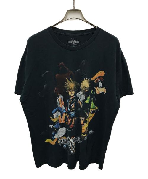 KINGDOM hearts（キングダムハーツ）KINGDOM HEARTS (キングダムハーツ) ゲームプリントTシャツ ブラック サイズ:XLの古着・服飾アイテム