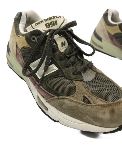 NEW BALANCE（ニューバランス）NEW BALANCE (ニューバランス) ローカットスニーカー ブラウン×グリーン サイズ:US 8 1/2の古着・服飾アイテム