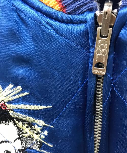 SWITCH（スイッチ）SWITCH (スイッチ) スカジャン ネイビー×イエロー サイズ:Mの古着・服飾アイテム