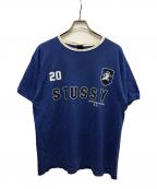 stussyステューシー）の古着「ナンバリングTシャツ」｜ブルー