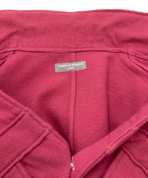 COMME des GARCONS HOMME（コムデギャルソン オム）COMME des GARCONS HOMME (コムデギャルソン オム) 縮絨ウールCPOジャケット ピンク サイズ:なしの古着・服飾アイテム
