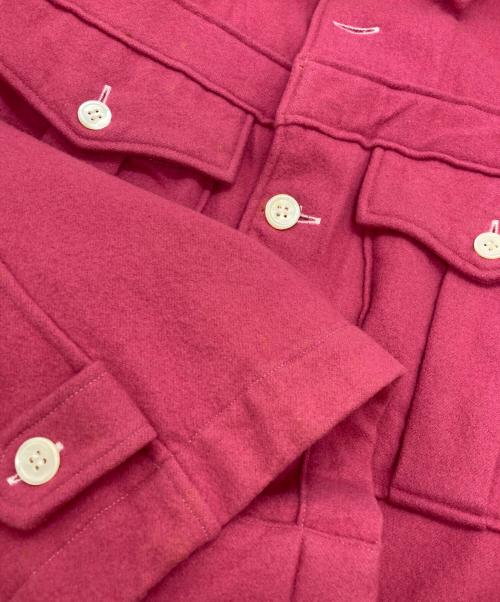 COMME des GARCONS HOMME（コムデギャルソン オム）COMME des GARCONS HOMME (コムデギャルソン オム) 縮絨ウールCPOジャケット ピンク サイズ:なしの古着・服飾アイテム