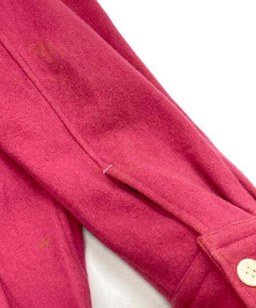 COMME des GARCONS HOMME（コムデギャルソン オム）COMME des GARCONS HOMME (コムデギャルソン オム) 縮絨ウールCPOジャケット ピンク サイズ:なしの古着・服飾アイテム