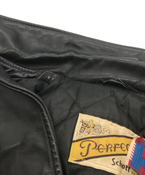 Schott（ショット）Schott (ショット) 80-90’Sライダースジャケット ブラック サイズ:38の古着・服飾アイテム