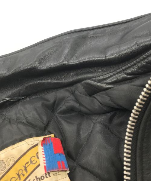 Schott（ショット）Schott (ショット) 80-90’Sライダースジャケット ブラック サイズ:38の古着・服飾アイテム