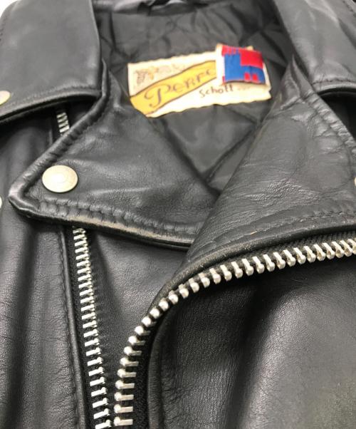 Schott（ショット）Schott (ショット) 80-90’Sライダースジャケット ブラック サイズ:38の古着・服飾アイテム