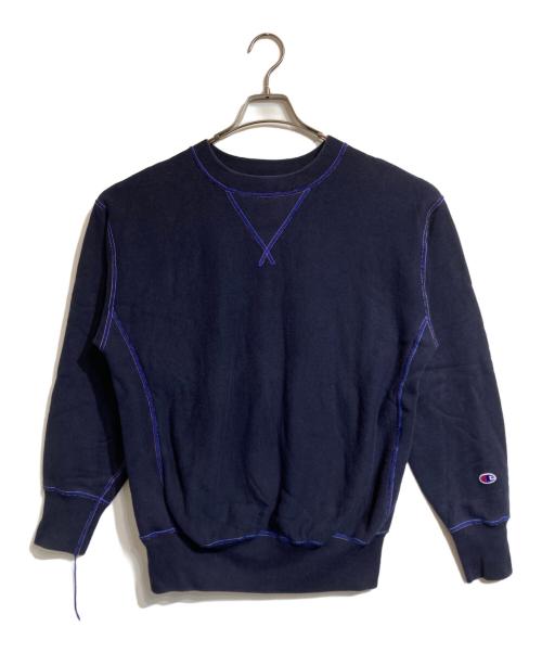 Champion（チャンピオン）Champion (チャンピオン) ISSEY MIYAKE (イッセイミヤケ) リバースウィーブスウェット ネイビー サイズ:Sの古着・服飾アイテム