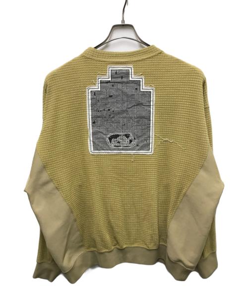 C.E（シーイー）C.E (シーイー) BLOCK FLEECE CREW NECK ブラウン サイズ:XLの古着・服飾アイテム