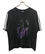 adidas×KORNアディダス×コーン）の古着「Graphic Tee Carbon」｜ブラック