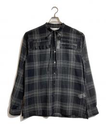 DAIRIKU（ダイリク）の古着「ASTRONAUT CHECK TIE SHIRT」｜グレー