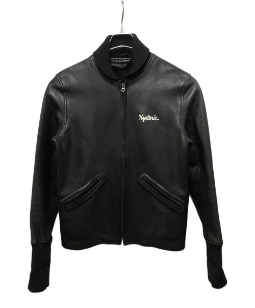 Hysteric Glamour（ヒステリックグラマー）Hysteric Glamour (ヒステリックグラマー) ゴートスキンファラオレザージャケット ブラック サイズ:Mの古着・服飾アイテム