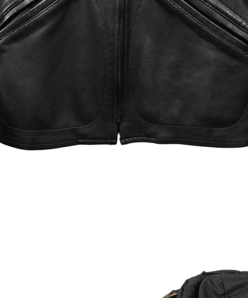 Hysteric Glamour（ヒステリックグラマー）Hysteric Glamour (ヒステリックグラマー) ゴートスキンファラオレザージャケット ブラック サイズ:Mの古着・服飾アイテム