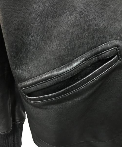 Hysteric Glamour（ヒステリックグラマー）Hysteric Glamour (ヒステリックグラマー) ゴートスキンファラオレザージャケット ブラック サイズ:Mの古着・服飾アイテム