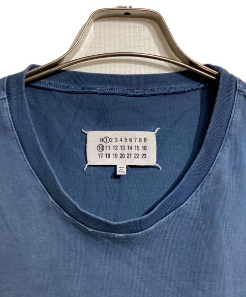 Maison Margiela（メゾンマルジェラ）Maison Margiela (メゾンマルジェラ) オーバーサイズ オーバーダイ ロゴTシャツ/Oversized overdye logo T-shirt ネイビー サイズ:Mの古着・服飾アイテム
