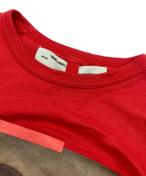 OFFWHITE（オフホワイト）OFFWHITE (オフホワイト) DIAG MONALISA L/S TEE レッド サイズ:Lの古着・服飾アイテム