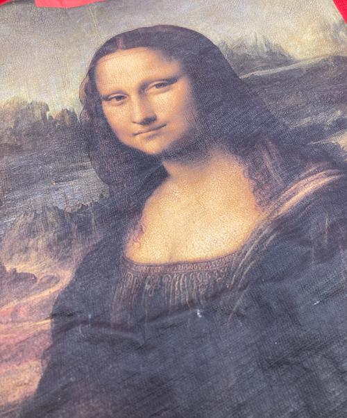 OFFWHITE（オフホワイト）OFFWHITE (オフホワイト) DIAG MONALISA L/S TEE レッド サイズ:Lの古着・服飾アイテム