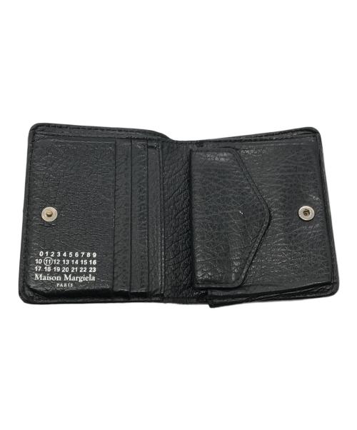 Maison Margiela（メゾンマルジェラ）Maison Margiela (メゾンマルジェラ) 4ステッチ 二つ折り ウォレット ブラックの古着・服飾アイテム