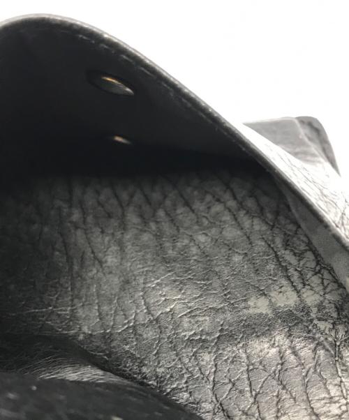 Maison Margiela（メゾンマルジェラ）Maison Margiela (メゾンマルジェラ) 4ステッチ 二つ折り ウォレット ブラックの古着・服飾アイテム