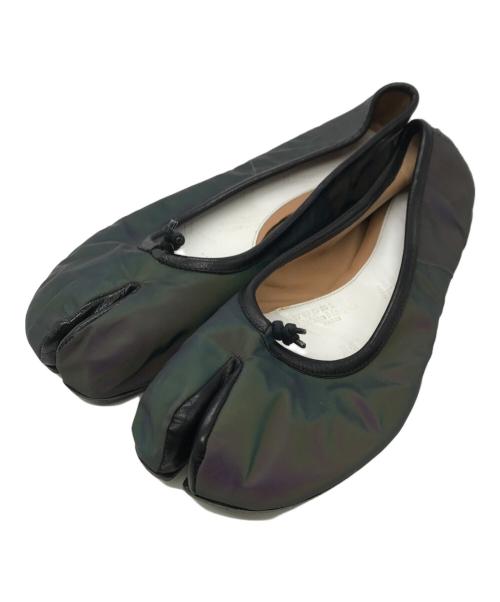 Maison Margiela（メゾンマルジェラ）Maison Margiela (メゾンマルジェラ) タビバレェシューズ グレー×パープル サイズ: 36 1/2の古着・服飾アイテム