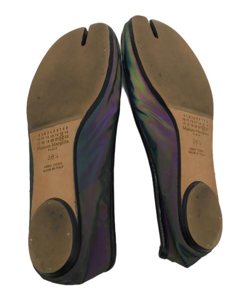 Maison Margiela（メゾンマルジェラ）Maison Margiela (メゾンマルジェラ) タビバレェシューズ グレー×パープル サイズ: 36 1/2の古着・服飾アイテム