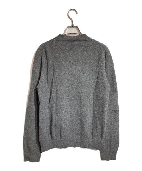 PLAY COMME des GARCONS（プレイコムデギャルソン）PLAY COMME des GARCONS (プレイコムデギャルソン) ハートワッペンロゴカーディガン グレー サイズ:Mの古着・服飾アイテム