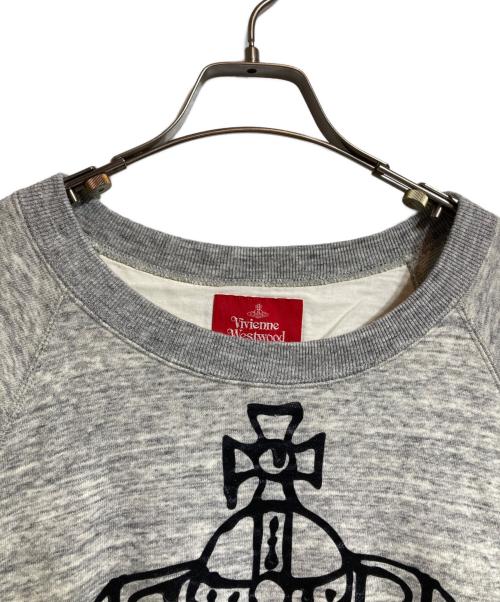 Vivienne Westwood RED LABEL（ヴィヴィアンウエストウッドレッドレーベル）Vivienne Westwood RED LABEL (ヴィヴィアンウエストウッドレッドレーベル) ドロップオーブデザインスウェット グレー サイズ:00の古着・服飾アイテム