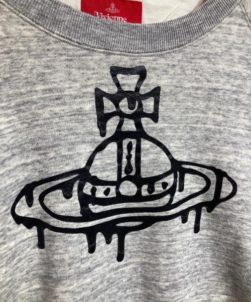 Vivienne Westwood RED LABEL（ヴィヴィアンウエストウッドレッドレーベル）Vivienne Westwood RED LABEL (ヴィヴィアンウエストウッドレッドレーベル) ドロップオーブデザインスウェット グレー サイズ:00の古着・服飾アイテム