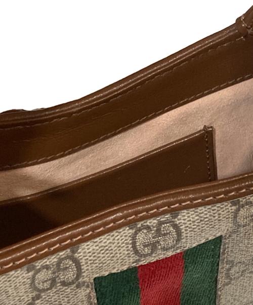 GUCCI（グッチ）GUCCI (グッチ) ジャッキー1961ミニショルダーバッグ ブラウン×ベージュの古着・服飾アイテム