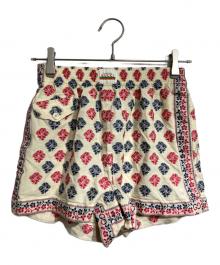 GUCCI（グッチ）の古着「ボタニカル柄ショートパンツ/Botanical print shorts」｜ベージュ