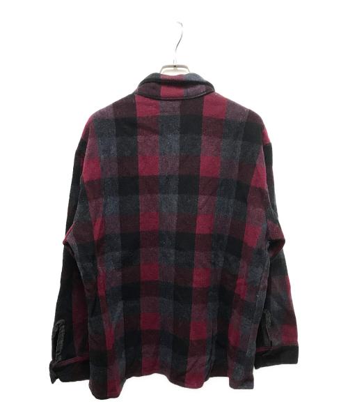 HUMPHREY（-）HUMPHREY (-) 70’sウールチェックシャツ グレー×レッド サイズ:-の古着・服飾アイテム