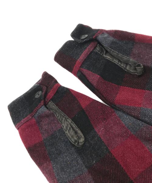 HUMPHREY（-）HUMPHREY (-) 70’sウールチェックシャツ グレー×レッド サイズ:-の古着・服飾アイテム