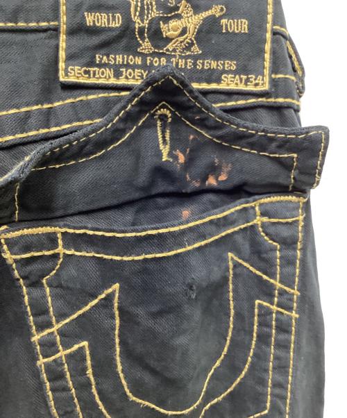 TRUE RELIGION（トゥルー レリジョン）TRUE RELIGION (トゥルー レリジョン) フレアデニムパンツ ブラック サイズ:28の古着・服飾アイテム