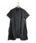 sacai（サカイ）の古着「サイドジッププリーツシャツワンピ/Side-zip pleated shirt dress」｜ブラック
