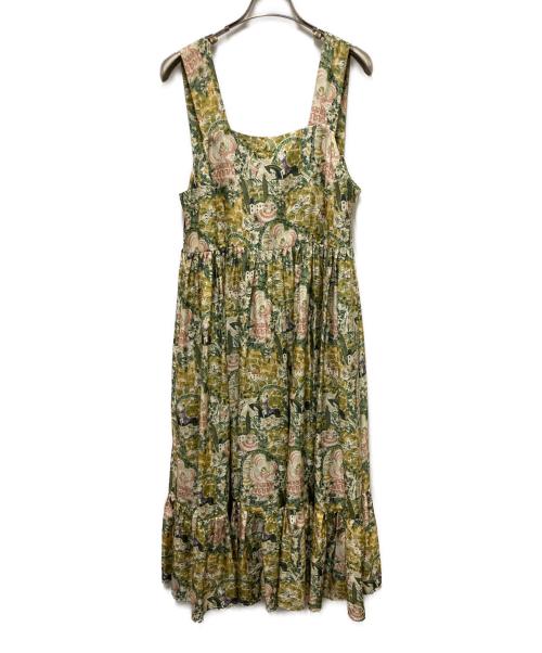shrimps（シュリンプス）shrimps (シュリンプス) ブラウスワンピース グリーン サイズ:12の古着・服飾アイテム