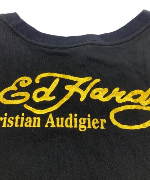 DO ED HARDY（ドエドハーディ）DO ED HARDY (ドエドハーディ) スパンコールTシャツ ブラック サイズ:XXLの古着・服飾アイテム