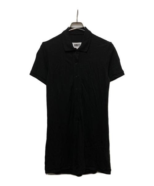 MM6 Maison Margiela（エムエムシックスメゾンマルジェラ）MM6 Maison Margiela (エムエムシックスメゾンマルジェラ) ポロシャツワンピース ブラック サイズ:Sの古着・服飾アイテム