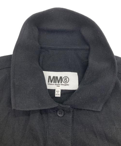 MM6 Maison Margiela（エムエムシックスメゾンマルジェラ）MM6 Maison Margiela (エムエムシックスメゾンマルジェラ) ポロシャツワンピース ブラック サイズ:Sの古着・服飾アイテム