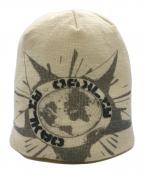 OAKLEYオークリー）の古着「00S 地球儀ニットキャップ」｜ベージュ