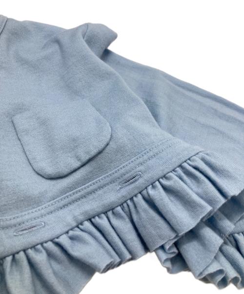 noir kei ninomiya（ノワール ケイ ニノミヤ）noir kei ninomiya (ノワール ケイ ニノミヤ) フリルボレロカーディガン ブルー サイズ:Sの古着・服飾アイテム