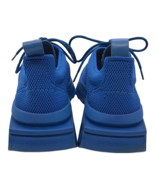 Salvatore Ferragamo（サルヴァトーレ フェラガモ）Salvatore Ferragamo (サルヴァトーレ フェラガモ) NIMA KNIT ガンチーニニットスニーカー ブルー サイズ:8Mの古着・服飾アイテム