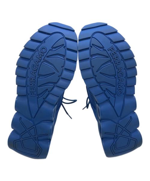 Salvatore Ferragamo（サルヴァトーレ フェラガモ）Salvatore Ferragamo (サルヴァトーレ フェラガモ) NIMA KNIT ガンチーニニットスニーカー ブルー サイズ:8Mの古着・服飾アイテム