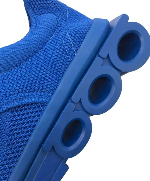 Salvatore Ferragamo（サルヴァトーレ フェラガモ）Salvatore Ferragamo (サルヴァトーレ フェラガモ) NIMA KNIT ガンチーニニットスニーカー ブルー サイズ:8Mの古着・服飾アイテム