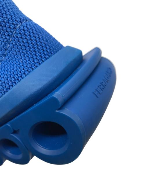 Salvatore Ferragamo（サルヴァトーレ フェラガモ）Salvatore Ferragamo (サルヴァトーレ フェラガモ) NIMA KNIT ガンチーニニットスニーカー ブルー サイズ:8Mの古着・服飾アイテム