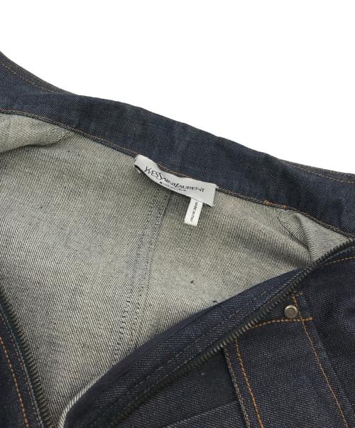 Yves Saint Laurent（イヴサンローラン）Yves Saint Laurent (イヴサンローラン) ダークデニムジップアップジャケット インディゴ サイズ:F40の古着・服飾アイテム