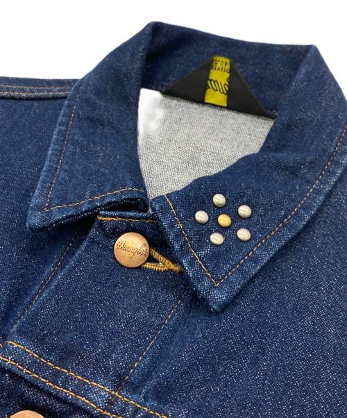 Wrangler（ラングラー）Wrangler (ラングラー) BADWAY (バッドウェイ) スタッズデニムジャケット インディゴ サイズ:Mの古着・服飾アイテム