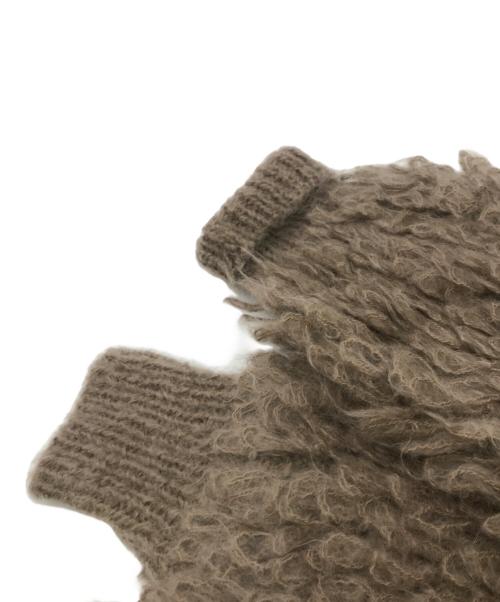 determ（デターム）determ (デターム) Loopy Cardigan ベージュ サイズ:Fの古着・服飾アイテム